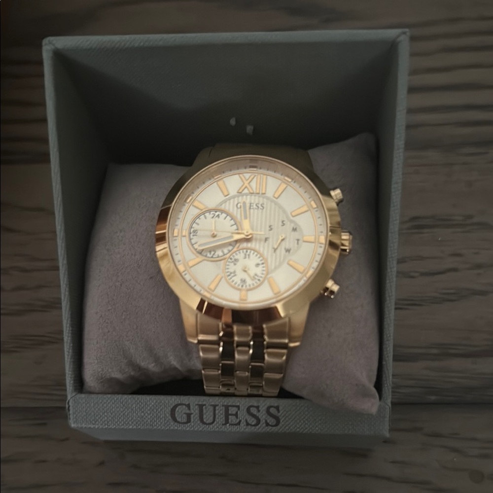 Guess Gold Chronograph Watch